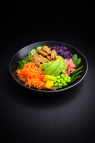 Vegetarisk poke bowl