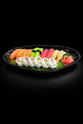 Jättestor sushi,16 bilar 