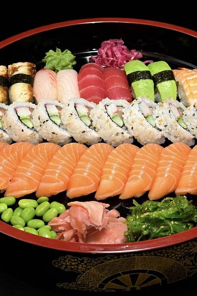 Meny 6. 50 bitar sushi. 